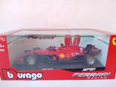 BBurago Burago Ferrari SF21 #16 Charles Leclerc 2021 1/18 18-16809L - Immagine 1 di 3