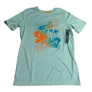 All in Motion Girls Size L 12-14 Activewear Top 'Breathe Smile Connect' Mint NWD - Picture 1 of 11