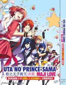 DVD~ANIME UTA NO PRINCE-SAMA MAJI LOVE SEA 1-4 VOL.1-52 END+2MOVIE DVD+FREE SHIP - Picture 1 of 3