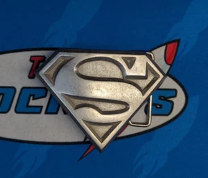 Silver Superman Buckle - GTO Design Studios - DC Comics - USED - Picture 1 of 2