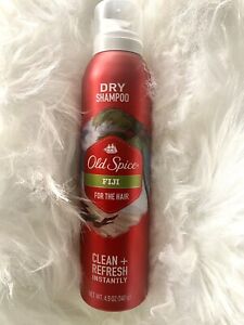 Old Spice FIJI Men DRY SHAMPOO For the hair 4.9oz Clean + Refresh Instantly NEW