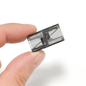 Telefon Adapter Verbinder Kupplung MINI RJ-11 6P4C Modular Kabel Buchse schwarz - Afbeelding 1 van 7