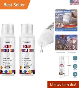 Premium 240mL Jigsaw Puzzle Glue - Enhance & Preserve with Fast-Drying Formula - Picture 1 of 11