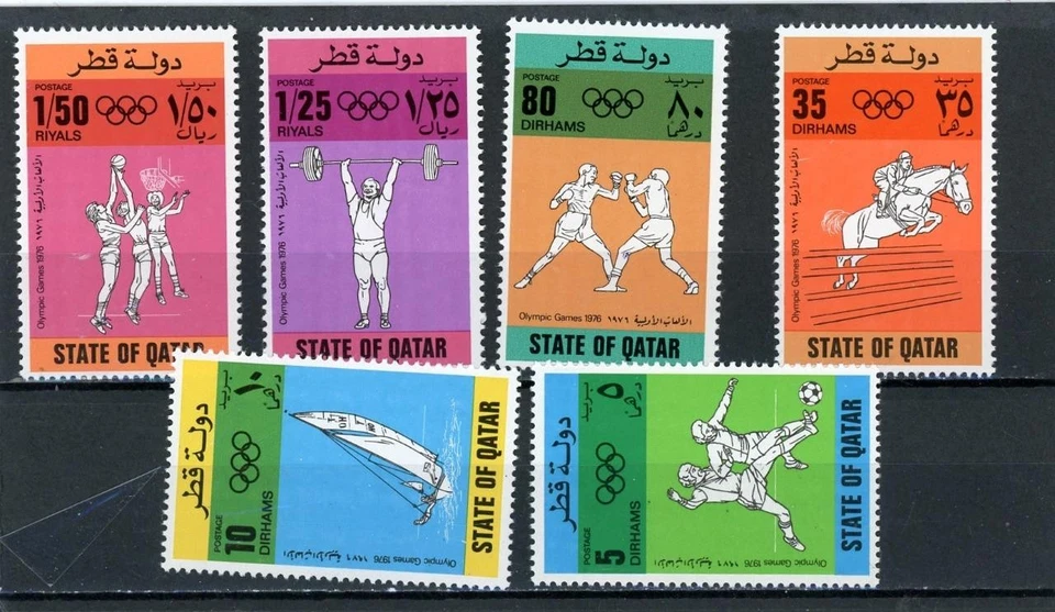 Juegos Olímpicos de Qatar 1974 Scott # 484-9 como nuevo NH Foto 1 de 1