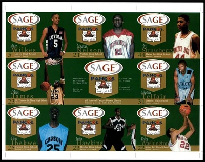 Hoja verde sin cortar Lebron James Rookie Sage Pangos High School 2002-03 *JP2062 Foto 1 de 2