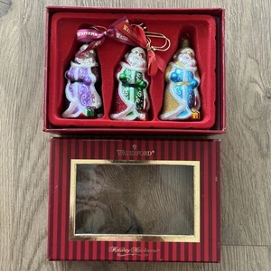 Waterford Heirlooms Christmas Ornament SET OF 3 SANTA ORNAMENTS w/BOX 144532 - Picture 1 of 8