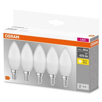 OSRAM LED BASE Classic B40, lampade LED a filamento smerigliato in vetro pe ed2R - Immagine 1 di 3