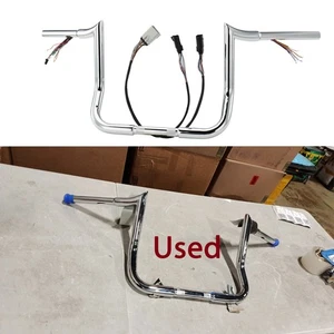 Manillar usado Meathook 10" precableado para Harley Street Electra Glide 2008-2013 - Imagen 1 de 8
