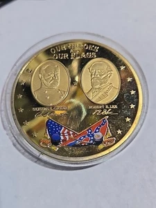 "American Mint"  2013 Gold Plate Civil War Tokens of Our Heroes and our Flags - Picture 1 of 2