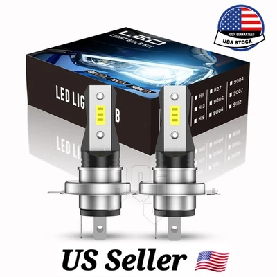 White LED FOR Lexus LS400 1993-1997 Headlight H4 9003 6000K Bulbs High/Low Beam Foto 1 de 4