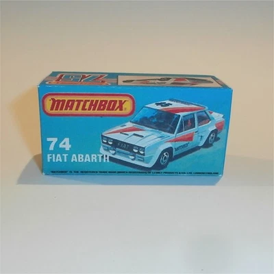 Matchbox Lesney Superfast 74 g Fiat Abarth K Style Repro Box - Image 1 of 4