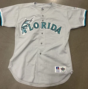 VTG 90s Russell Athletic Diamond Collection Florida Marlins Jersey Size 44 rare! - Picture 1 of 5