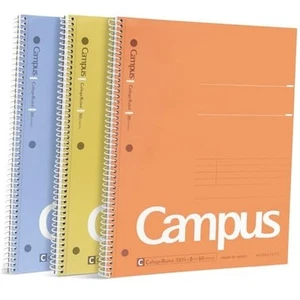  Spiral Notebook, 3 Pack Campus 10-1/2" x 8" Subject Notebooks with College  - Picture 1 of 8