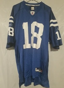 VTG NFL Indianapolis Colts Manning #18 Reebok Size XL Authentic Jersey - Picture 1 of 20