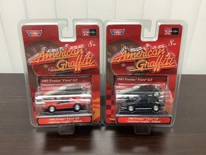 LOT of 2 Motor Max American Graffiti 1985 Pontiac Fiero GT Red & Black NIP - Picture 1 of 9