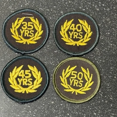 VFW continuous membership patches lot 35 40 45 50 YRS embroidered - Image 1 of 2