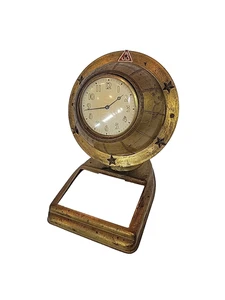 Orologio da tavolo GLOBO MONDIALE epoca anni '30 The Lux Clock Mfg. Co. Waterbury Conn. - Foto 1 di 9