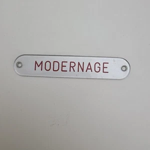 vintage modernage sewing machine - PLASTIC NAME TAG advertising collectible - Picture 1 of 3