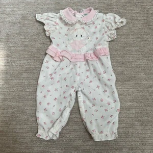 TINY TOTS Vintage Einteiler Outfit Mädchen 3-6 Monate - Bild 1 von 5