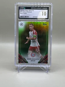 CGC 10 - JOSHUA KIMMICH 2023 TOPPS UEFA NEON GREEN FC BAYERN MÜNCHEN /199 - Bild 1 von 4