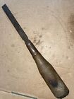 Vintage wood handled Tool Steel made in USA 1/2” Beveled edge woodworking chisel