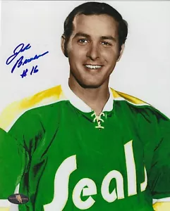 Foto autografata firmata 8x10 JOHN BRENNEMAN California Golden Seals - Certificato di autenticità - Foto 1 di 1