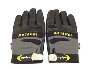 2XL Proflex Ergodyne gepolsterte schwarz & graue Vollfingerhandschuhe - kein Futter - Bild 1 von 6