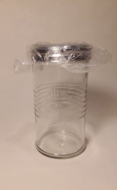 Caja de azúcar, dispensador de recipiente dosificador de azucarero para  cocina, recipiente de vidrio transparente de acero inoxidable de 100ml,  12*7cm