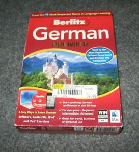Berlitz Learn to Speak GERMAN Premier Win & Mac NEW English Speakers PC Computer