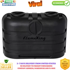 Heavy Duty Dual 20LB Black Propane Tank Cover for RV Camper and Travel Trailer - Picture 1 of 6
