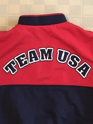 Miniwear Team USA Back Graphic Zip Athletic Crew Jacket 12 months Navy Red White - Image 1 of 4