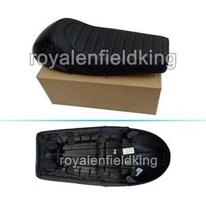 Fit For Royal Enfield GT & Interceptor 650 D2 Leather Single Seat & Black Cowl - Picture 1 of 7