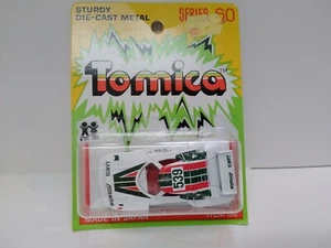 TOMICA white LANCIA ALITALIA yellow card MADE FOR G.J COLES MELBOURNE AUSTRALIA - Bild 1 von 4