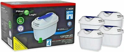 FilterLogic 402 Jug Filters Fits All Brita Jug Styles - 4 Pack - Image 1 of 4