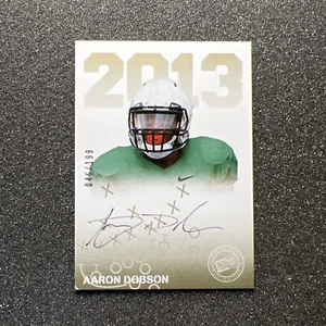 2013 Press Pass AARON DOBSON #PPS-AD Rookie AUTO 046/199 - NFL FOOTBALL CARD - Picture 1 of 4
