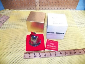 1987 KIRK STIEFF Silver-Plated Musical Christmas Bell "No Place Like Home" - Picture 1 of 8