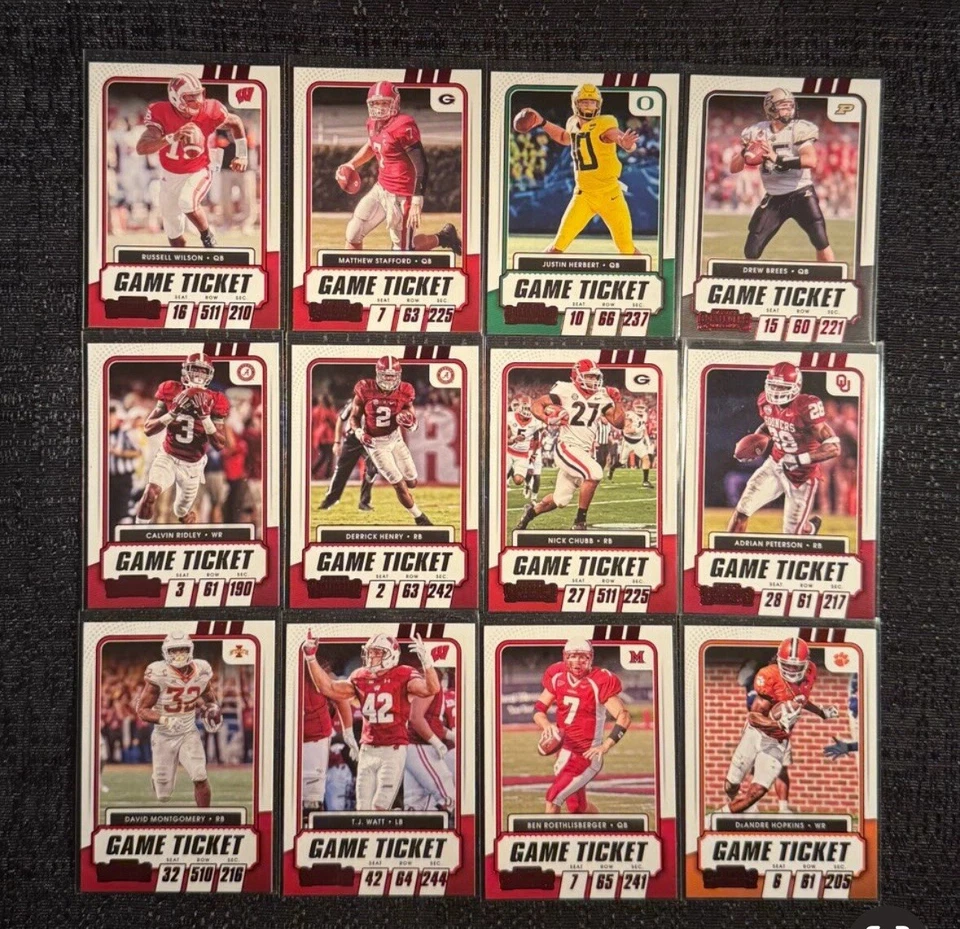 2021 Panini Contenders Draft Picks RED Complete Your Set You Pick Card #1-100 - Image 1 of 1