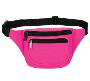 10er-Pack Fantasybag neonrosa 3er-Reißverschluss Fanny Pack - Bild 1 von 1