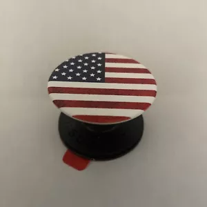PopSockets American Flag USA Collapsible Grip & Stand For Phones Swappable Top - Picture 1 of 3