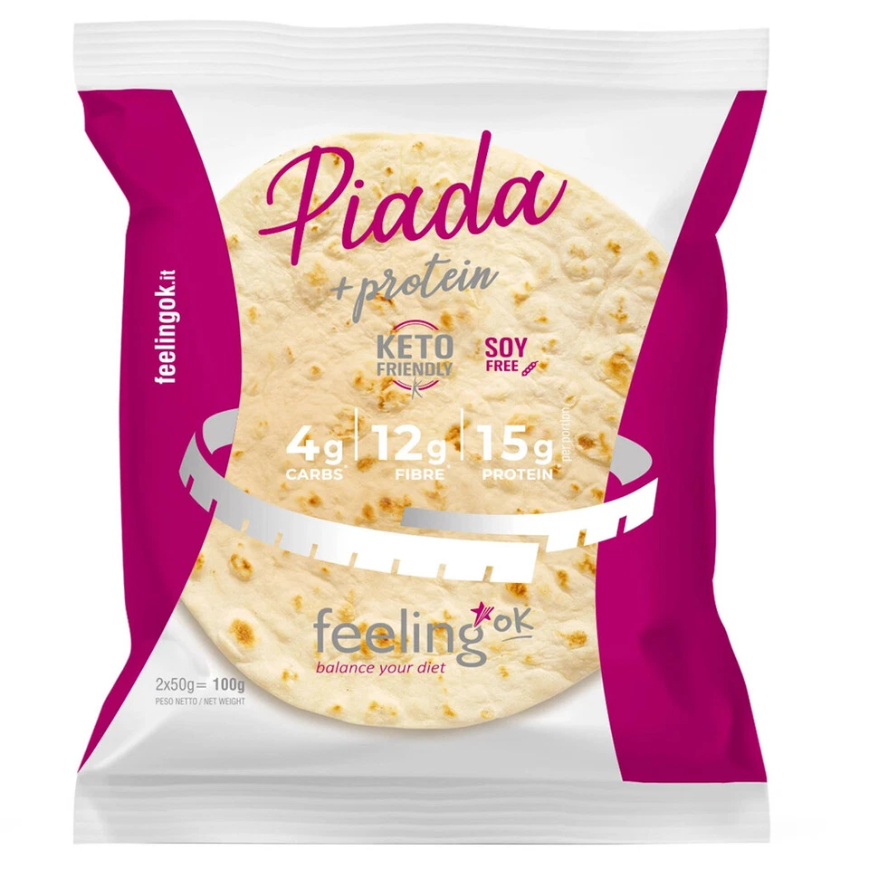 FEELING OK PIADA + PROTEIN 2 X 50 GR