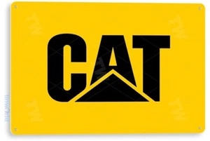 Catapillar CAT Tractors Garage Farm Equipment Tractor Metal Tin Sign B808 - Picture 1 of 3
