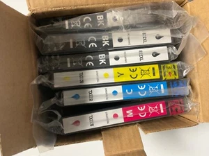 New 5 822XL replacement INKS for EPSON 5 sealed  (1 used open for free) - Picture 1 of 5