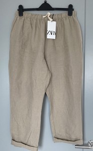 Pantaloni da donna Zara in lino | Acquisti Online su eBay