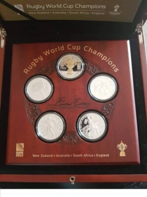 New Zealand - 2011- Silver Proof Coin Set- Rugby World Cup Champions - Image 1 of 3