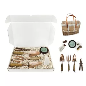 BoxLux Gardening Tools Gift Set for Women, Steel Tools, Non GMO Vegetable Seeds - Picture 1 of 8
