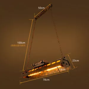 Retro Vintage Industrial Eisen Deckenleuchte H ngelampe Esszimmer Pendelleuchte - Bild 1 von 4