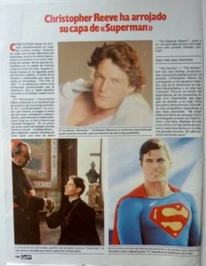 *CHRISTOPHER REEVE / SUPERMAN = 1 PAGE 1984 SPANISH CLIPPING /COUPURE DE PRESSE - Bild 1 von 1