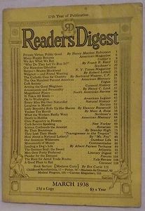 March 1938 Reader's Digest!!! - Bild 1 von 7