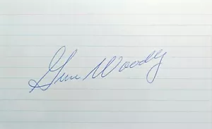 Gene Woodling New York Yankees 1949-1954 Signed 3x5 Index card JSA COA AQ52859 - Picture 1 of 3