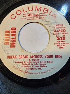 Brian Ingland : Break Bread Across Your Bed PROMO Columbia VG F227 - Picture 1 of 1